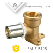 EM-F-B128 Different diameter PAP pipe fitting with brass Drop Ear Elbow pipe